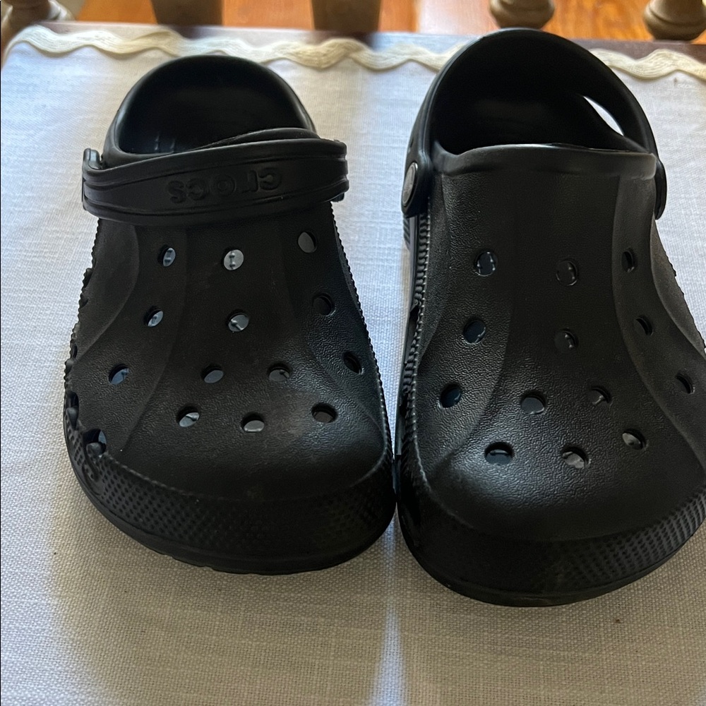 CROCS Kids Black Slip-On Sandals